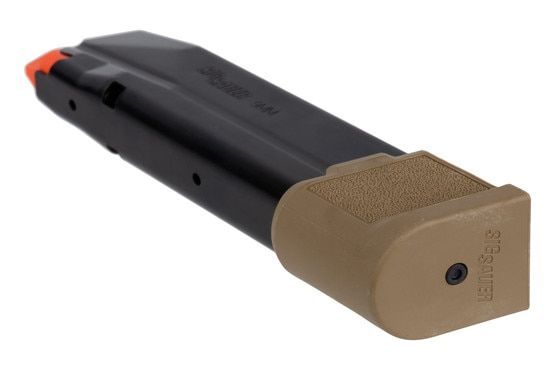 21 round steel magazine for Sig Sauer handguns.